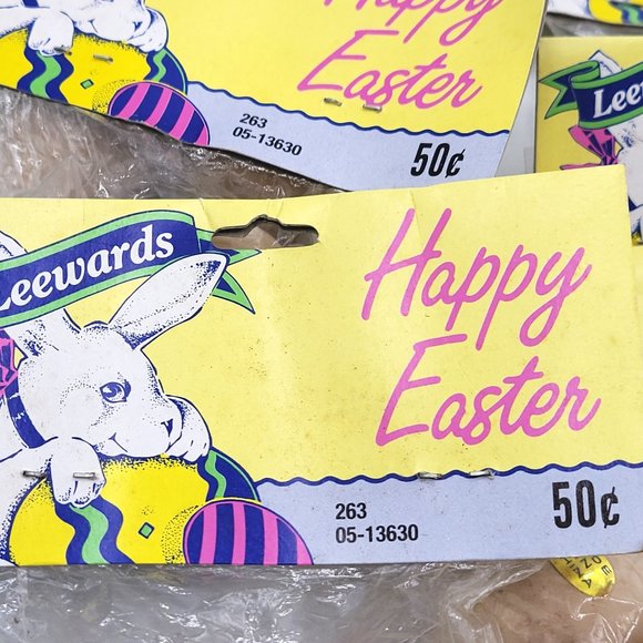 LeeWards Vintage Wooden Craft Easter Wood Eggs New Old Stock Original Package - Picture 7 of 7